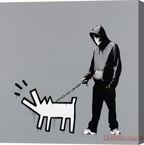 Banksy Choose Your Weapon (grey), 2010 Stretched Canvas Print / Canvas Art