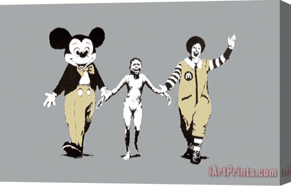 Banksy Napalm Stretched Canvas Print / Canvas Art
