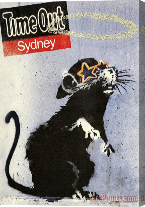 Banksy Time Out Sydney, 2010 Stretched Canvas Print / Canvas Art