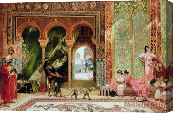 Benjamin Jean Joseph Constant A Royal Palace in Morocco Stretched Canvas Print / Canvas Art