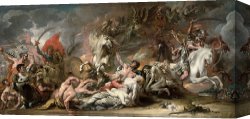 Death And Life Canvas Prints - Death on the Pale Horse by Benjamin West