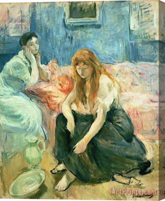 Berthe Morisot Two Girls Stretched Canvas Print / Canvas Art