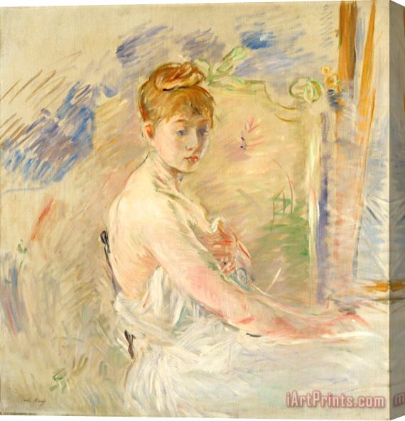 Berthe Morisot Young Girl Getting Up Stretched Canvas Print / Canvas Art