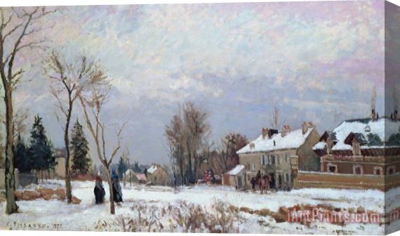 Camille Pissarro Effects of Snow Stretched Canvas Print / Canvas Art