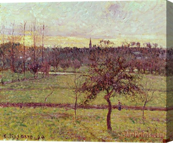 Camille Pissarro Landscape at Eragny Stretched Canvas Print / Canvas Art