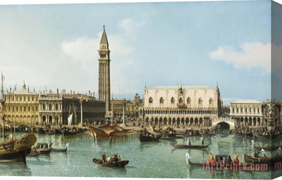 Canaletto The Molo From The Basin of San Marco, Venice Stretched Canvas Print / Canvas Art