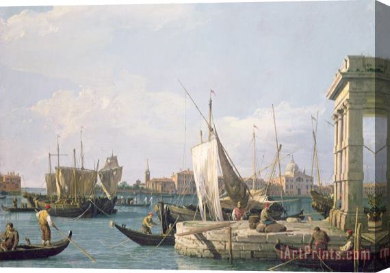 Canaletto The Punta della Dogana Stretched Canvas Painting / Canvas Art