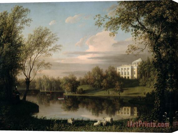 Carl Ferdinand von Kugelgen View of the Pavlovsk Palace Stretched Canvas Painting / Canvas Art