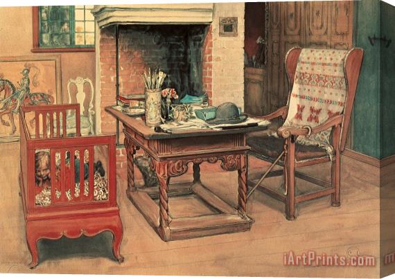 Carl Larsson Hide and Seek Stretched Canvas Painting / Canvas Art