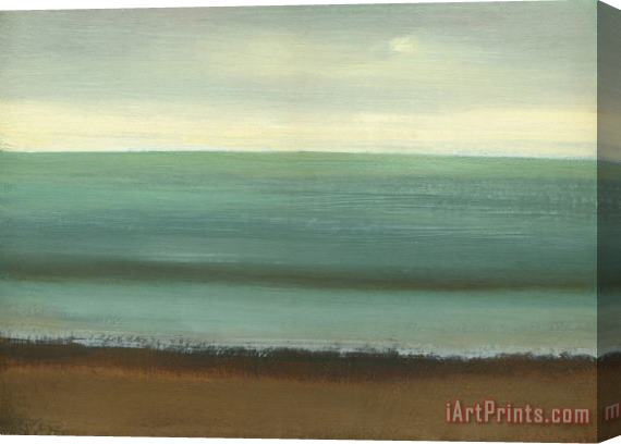 Caroline Gold Calm Sea Stretched Canvas Painting / Canvas Art