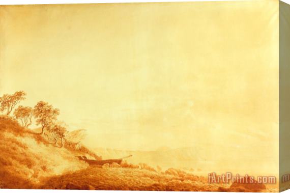 Caspar David Friedrich Looking Towards Arkona at Sunrise Stretched Canvas Print / Canvas Art