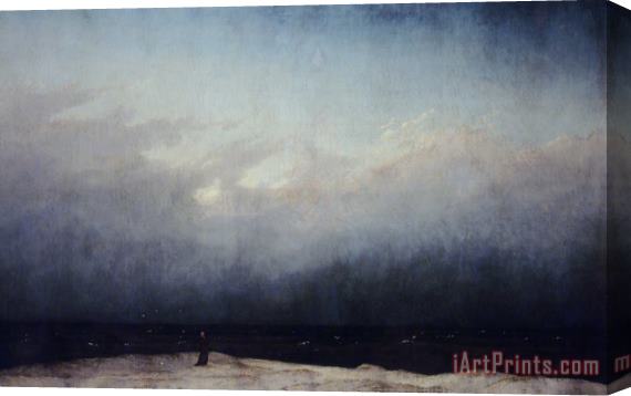 Caspar David Friedrich Monk By Sea Stretched Canvas Print / Canvas Art