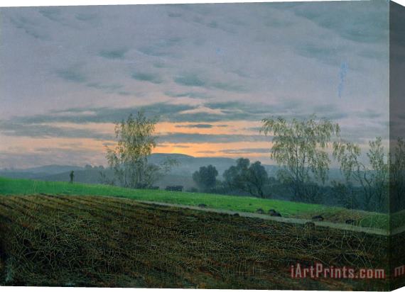 Caspar David Friedrich Ploughed Field Stretched Canvas Print / Canvas Art