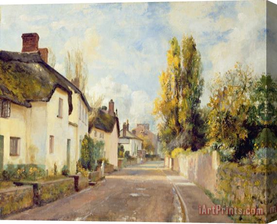 Charles James Fox Village Street Scene Stretched Canvas Painting / Canvas Art