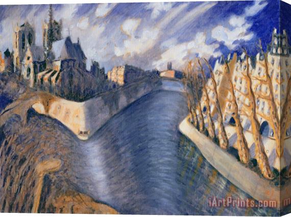 Charlotte Johnson Wahl Notre Dame Cathedral Stretched Canvas Painting / Canvas Art