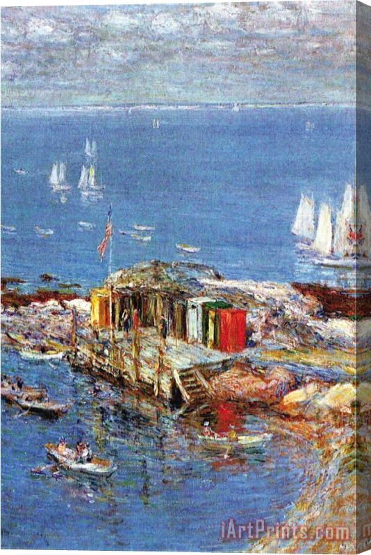 Childe Hassam Afternoon in August Stretched Canvas Print / Canvas Art