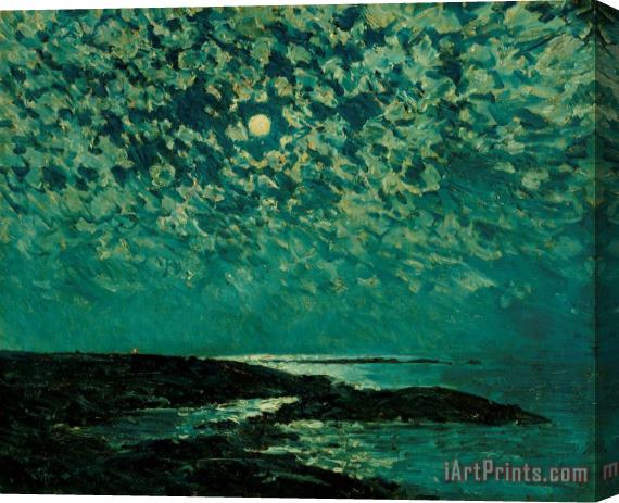 Childe Hassam Moonlight Stretched Canvas Print / Canvas Art