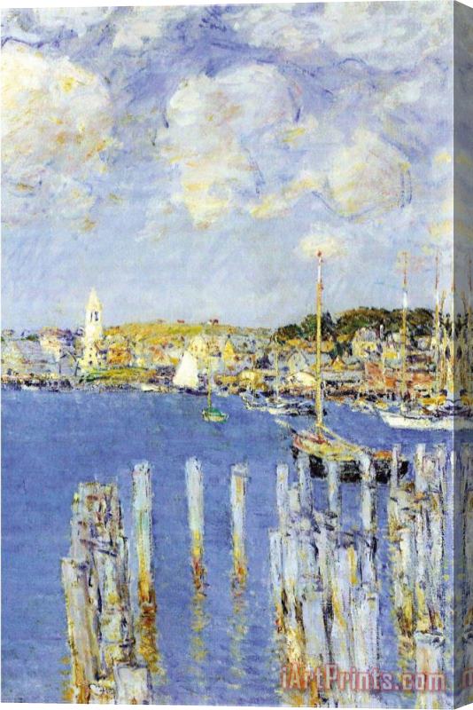 Childe Hassam Port of Gloucester Island Stretched Canvas Print / Canvas Art
