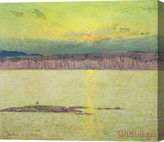 Childe Hassam Sunset Stretched Canvas Print / Canvas Art