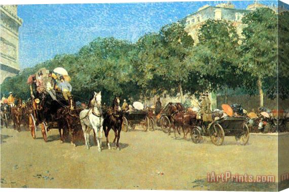 Childe Hassam The Day of The Grand Prize 1 Stretched Canvas Painting / Canvas Art