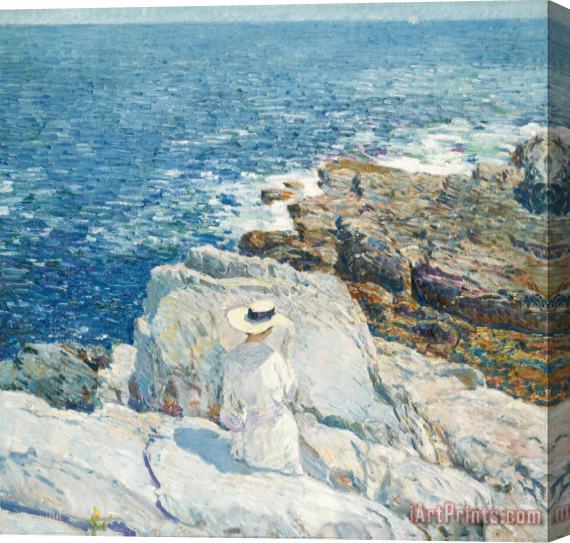 Childe Hassam The South Ledges, Appledore Stretched Canvas Print / Canvas Art