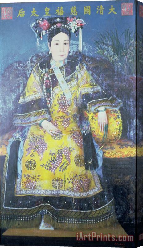 Chinese School Portrait of the Empress Dowager Cixi Stretched Canvas Painting / Canvas Art