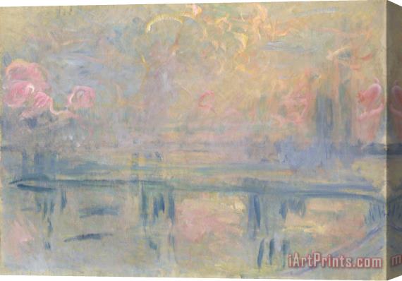 Claude Monet Charing Cross Bridge Stretched Canvas Print / Canvas Art