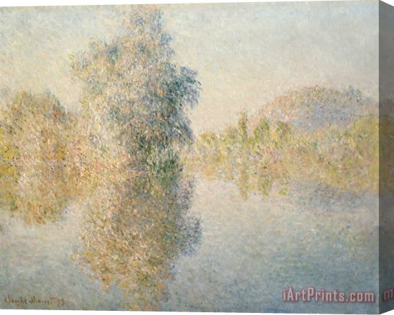 Claude Monet Early Morning on the Seine at Giverny Stretched Canvas Print / Canvas Art