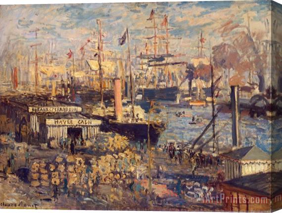 Claude Monet Grand Quai at Havre Stretched Canvas Print / Canvas Art