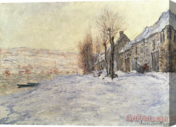 Claude Monet Lavacourt under Snow Stretched Canvas Print / Canvas Art