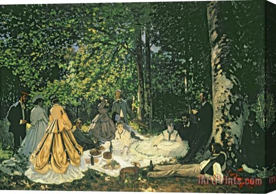 Claude Monet Le Dejeuner sur lHerbe Stretched Canvas Print / Canvas Art