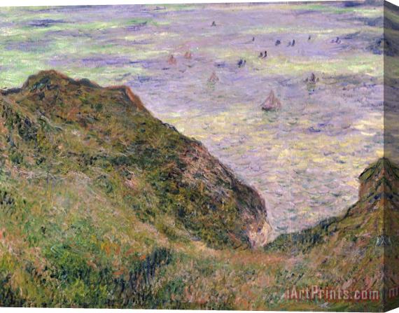 Claude Monet On The Cliff At Pourville Stretched Canvas Print / Canvas Art