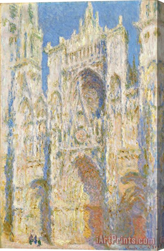 Claude Monet Rouen Cathedral West Facade Stretched Canvas Print / Canvas Art