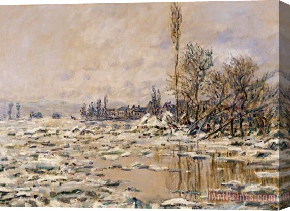 Claude Monet The Break-up Of The Ice Stretched Canvas Print / Canvas Art