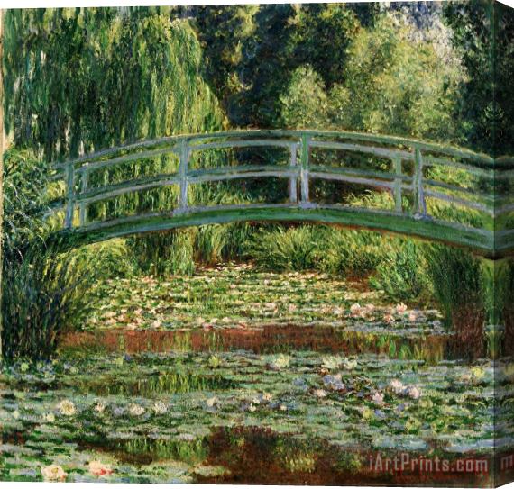 Claude Monet The Japanese Footbridge And The Water Lily Pool, Giverny Stretched Canvas Painting / Canvas Art