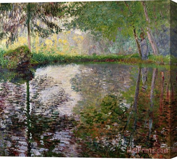 Claude Monet The Lake at Montgeron Stretched Canvas Painting / Canvas Art