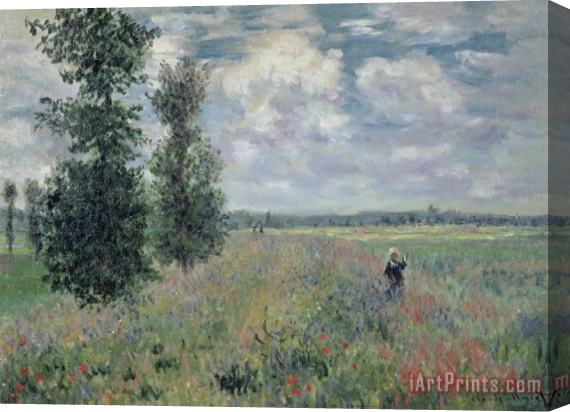 Claude Monet The Poppy Field Stretched Canvas Print / Canvas Art