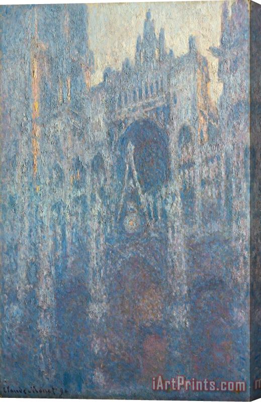 Claude Monet The Portal Of Rouen Cathedral In Morning Light Stretched Canvas Print / Canvas Art