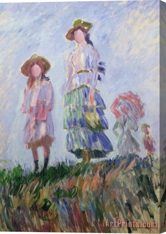 Claude Monet The Walk Stretched Canvas Print / Canvas Art