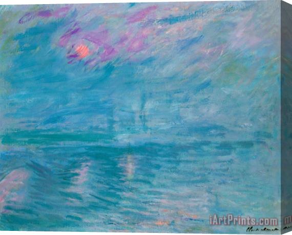Claude Monet Waterloo Bridge Stretched Canvas Print / Canvas Art