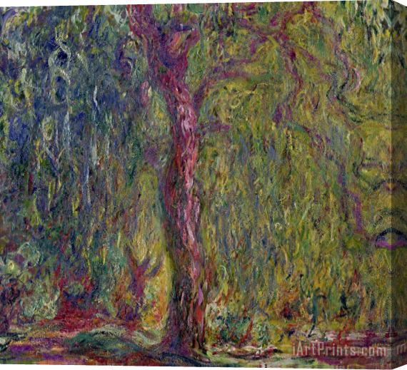 Claude Monet Weeping Willow Stretched Canvas Painting / Canvas Art