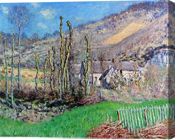 Claude Monet Winter at the Val de Falaise Stretched Canvas Print / Canvas Art
