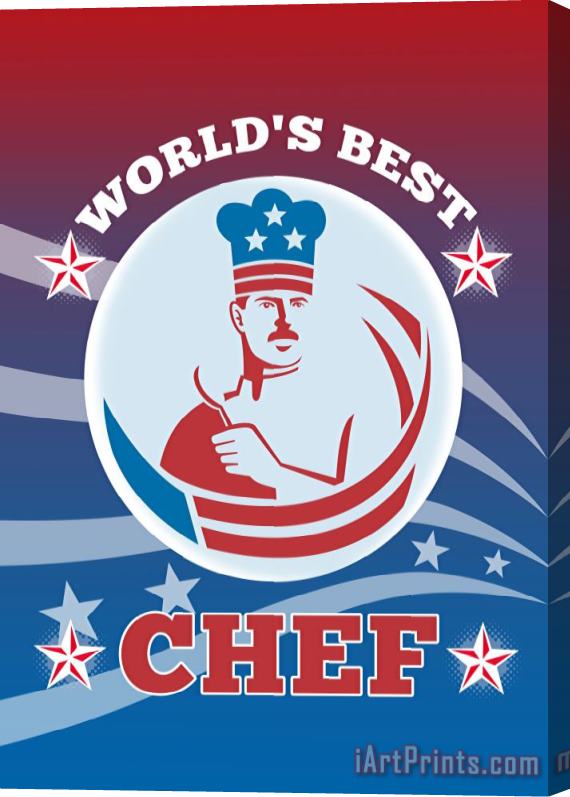 Collection 10 World's Best American Chef Greeting Card Poster Stretched Canvas Painting / Canvas Art