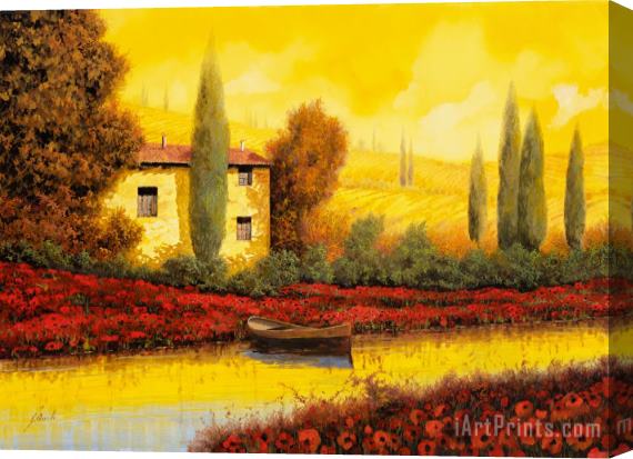 Collection 7 Al Tramonto Sul Fiume Stretched Canvas Painting / Canvas Art