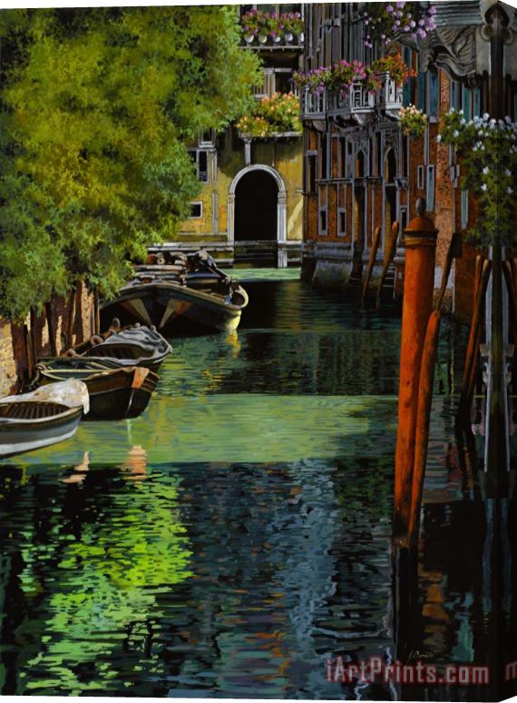 Collection 7 il palo rosso a Venezia Stretched Canvas Print / Canvas Art