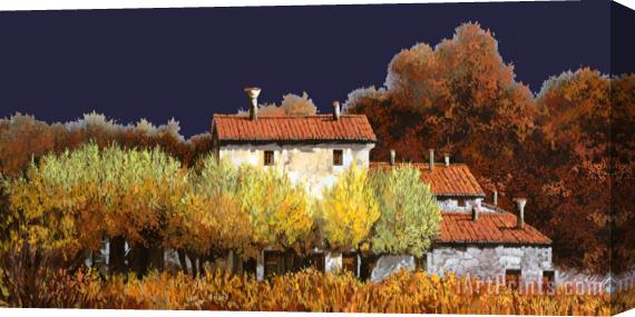 Collection 7 Notte In Campagna Stretched Canvas Print / Canvas Art