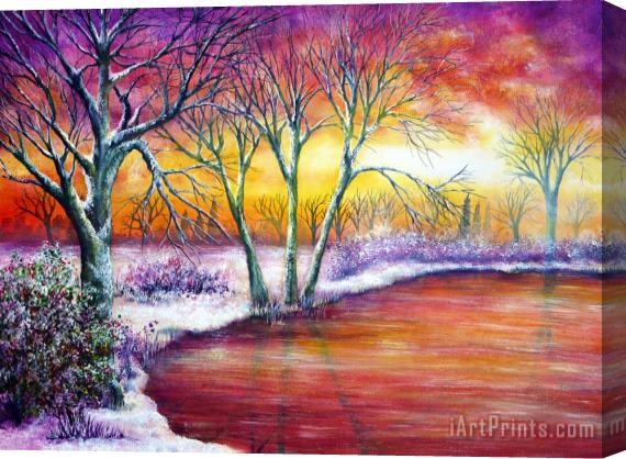 Collection 9 Winter's Song Stretched Canvas Painting / Canvas Art