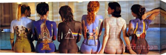 Collection Pink Floyd Back Covers Stretched Canvas Painting / Canvas Art