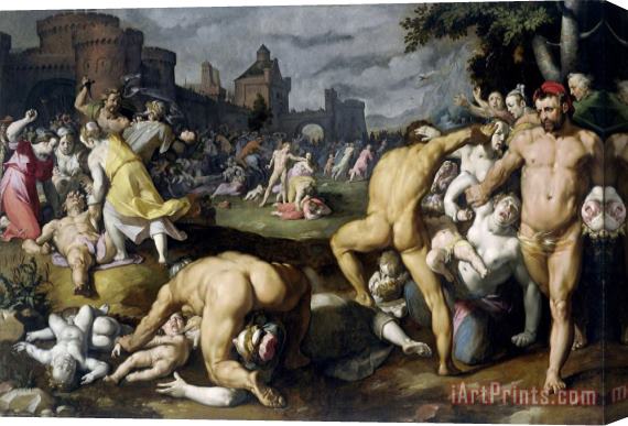 Cornelis Cornelisz. van Haarlem The Massacre of The Innocents Stretched Canvas Print / Canvas Art