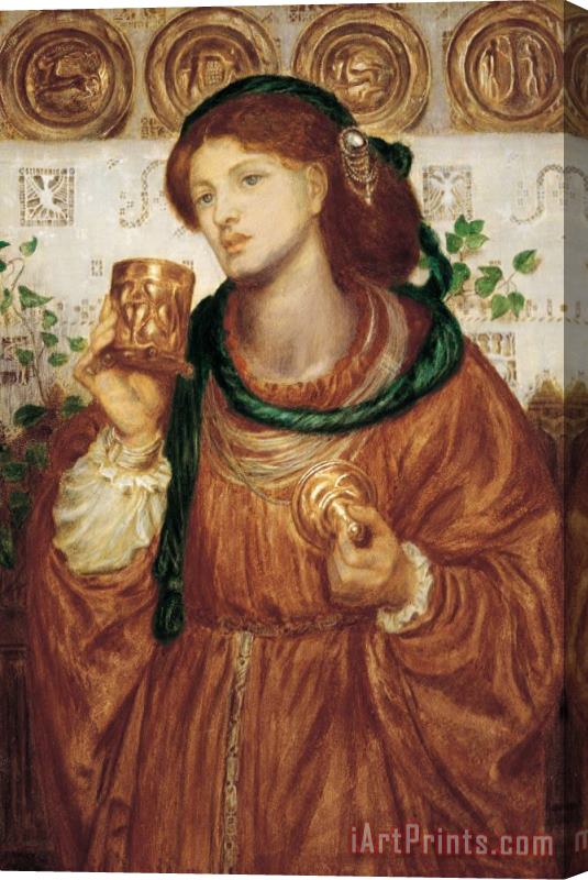 Dante Charles Gabriel Rossetti The loving cup Stretched Canvas Print / Canvas Art